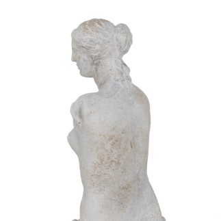 Sculpture Gris 14,5 x 14 x 47 cm