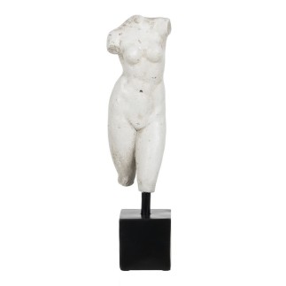 Escultura Blanco Negro Resina 14 x 11 x 43 cm Busto