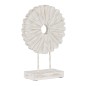 Sculpture Blanc Beige Bague 25,5 x 9,5 x 37 cm