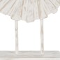 Sculpture Blanc Beige Bague 25,5 x 9,5 x 37 cm