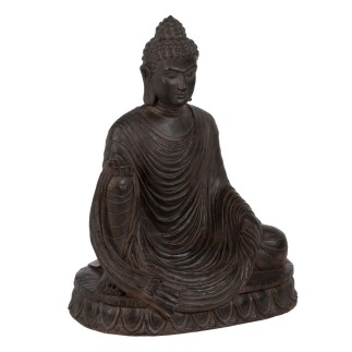 Sculpture Buda Marron 62,5 x 43,5 x 77 cm