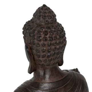 Sculpture Buda Marron 62,5 x 43,5 x 77 cm