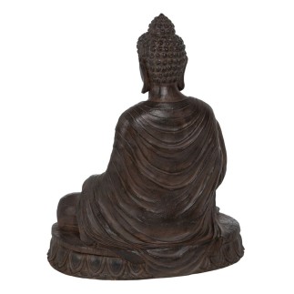 Sculpture Buda Marron 62,5 x 43,5 x 77 cm