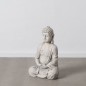 Sculpture Buda Gris Ethnique 44,5 x 28 x 70,5 cm