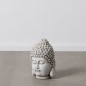 Sculpture Buda Gris Ethnique 26,5 x 26,5 x 41 cm