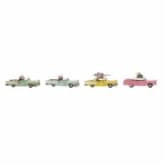 Figurine Décorative DKD Home Decor Voiture Vintage (4 pcs) (25.8 x 10.5 x 9.5 cm)