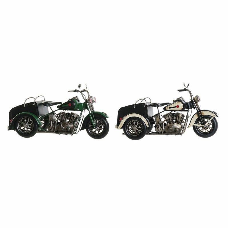 Figurine Décorative DKD Home Decor Moto Vintage (2 pcs) (16 x 37 x 19 cm)