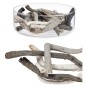 Bûche décorative Gris (12 Unités)