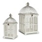 Cage Blanc Bois (2 Pièces) (30 x 60 x 30 cm)