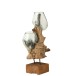 Vases sur pied en bois naturel 42x35x54 cm Vases sur pied en bois naturel 42x35x54 cm