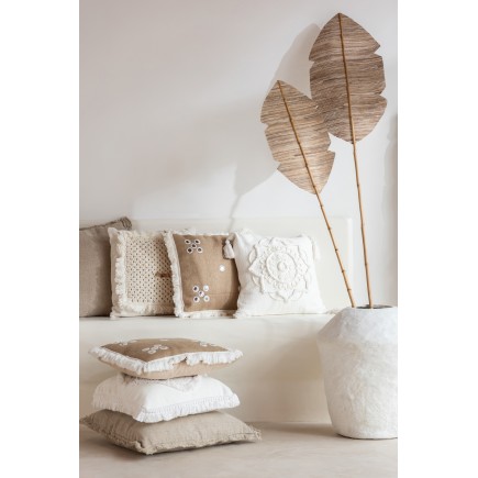 Vase haut en papier blanc 50x50x63 cm