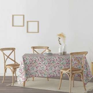 Nappe antitache Muaré 0120-52 180 x 200 cm Fleurs