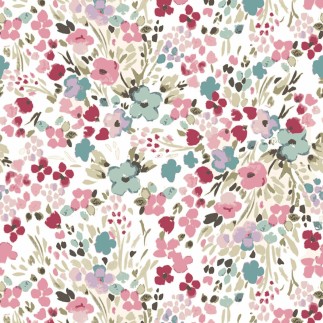 Nappe antitache Muaré 0120-52 180 x 200 cm Fleurs