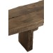 Banc brut recyclé en bois marron 190x38x46 cm Banc brut recyclé en bois marron 190x38x46 cm