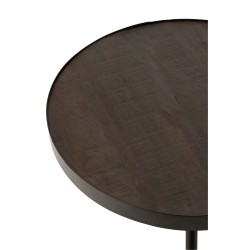 Table basse en bois marron 60x60x33 cm