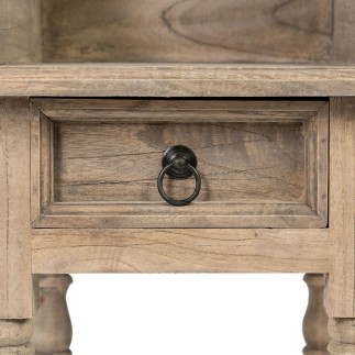 Table de Nuit Naturel Bois 35 x 40 x 80 cm