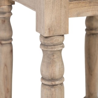 Table de Nuit Naturel Bois 35 x 40 x 80 cm