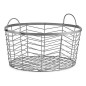 Lot de paniers Argenté Métal 40 x 18 x 40 cm (3 pcs)