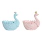 Vide-poches DKD Home Decor Résine Aluminium Romantique 23 x 14,3 x 23 cm (2 Unités)