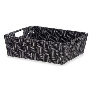 Cesta Negro Tela 23 x 8 x 27 cm