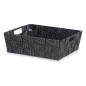 Cesta Negro Tela 23 x 8 x 27 cm