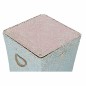 Lot de paniers DKD Home Decor Rose Celeste Boho 37 x 37 x 50 cm (3 Pièces)