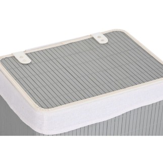 Lot de paniers DKD Home Decor Gris foncé Bambou 40 x 30 x 46 cm (5 Pièces) (6 Pièces)