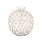 Bola Decorativa Blanco Transparente 21 x 23 cm (4 Unidades)
