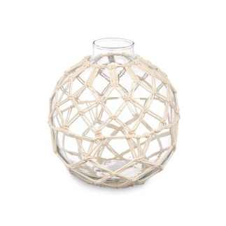 Bola Decorativa Blanco Transparente 18 x 20 cm (6 Unidades)