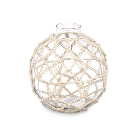Bola Decorativa Blanco Transparente 18 x 20 cm (6 Unidades)