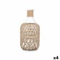 Botella Transparente Natural 18 x 38 cm Decorativa (4 Unidades)