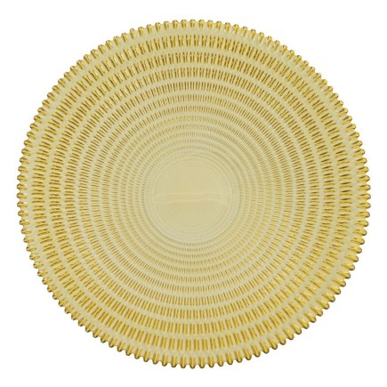 Centre de Table Jaune 40 x 40 x 7 cm