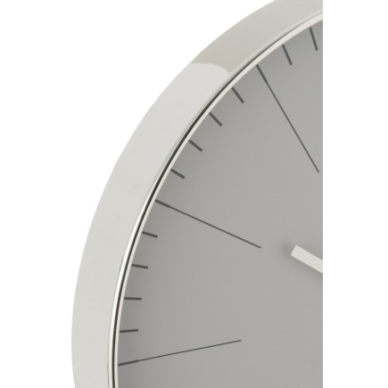 Reloj silvester plástico plata Alt. 39 cm