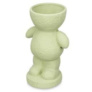 Figura Decorativa Verde 16 x 25 x 12 cm Jarrón (6 Unidades)