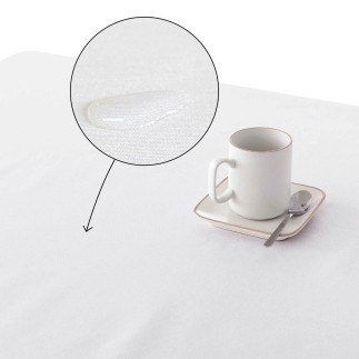 Nappe enduite antitache Mauré Dots Gold 140 x 140 cm