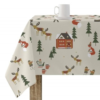 Nappe enduite antitache Mauré Merry Christmas 140 x 140 cm