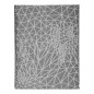 Mantel Abstracto Gris Jacquard Blanco (140 x 180 cm)