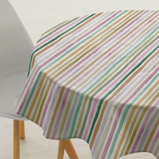 Nappe antitache Muaré Naiara 4-100 180 x 200 cm A rayures