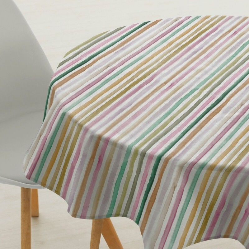 Nappe antitache Muaré Naiara 4-100 180 x 200 cm A rayures