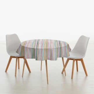 Nappe antitache Muaré Naiara 4-100 180 x 200 cm A rayures