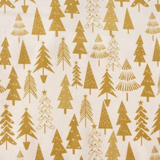 Nappe enduite antitache Mauré Christmas 140 x 140 cm