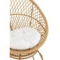Fauteuil intérieur-extérieur en aluminium beige 88x92x100 cm Fauteuil intérieur-extérieur en aluminium beige 88x92x100 cm