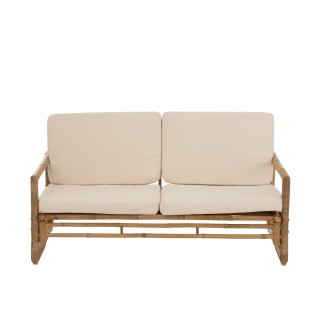 Poltrona 2 posti in legno naturale 150x80x71 cm
