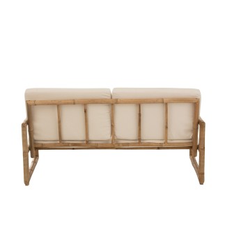 Poltrona 2 posti in legno naturale 150x80x71 cm