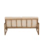 Sillón de 2 personas de madera natural 150x80x71 cm