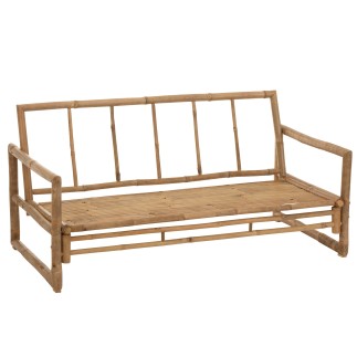 Poltrona 2 posti in legno naturale 150x80x71 cm