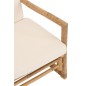 Sillón de 2 personas de madera natural 150x80x71 cm