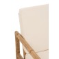 Sillón de 2 personas de madera natural 150x80x71 cm