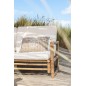 Sillón de 2 personas de madera natural 150x80x71 cm