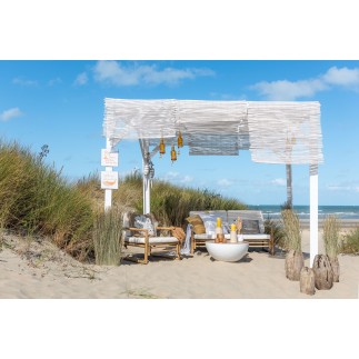 Poltrona 2 posti in legno naturale 150x80x71 cm